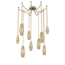 Hammerton SNB0049-09-GB-RB-CH2-L1 - Aalto Multi Light Pendant Multi Port Canopy Gilded Brass