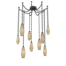 Hammerton SNB0049-09-MB-RB-CH2-L1 - Aalto Multi Light Pendant Multi Port Canopy Matte Black