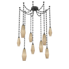 Hammerton SNB0049-09-MB-RB-CH3-L3 - Aalto Multi Light Pendant Multi Port Canopy Matte Black