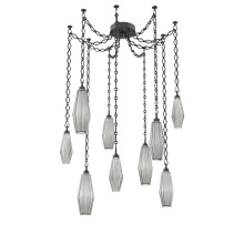 Hammerton SNB0049-09-MB-RS-CH1-L1 - Aalto Multi Light Pendant Multi Port Canopy Matte Black