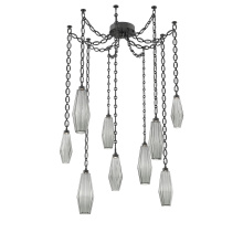 Hammerton SNB0049-09-MB-RS-CH2-L1 - Aalto Multi Light Pendant Multi Port Canopy Matte Black