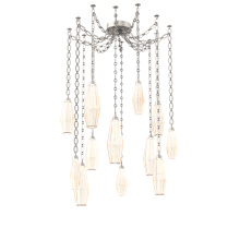 Hammerton SNB0049-12-BS-RA-CH2-L3 - Aalto Multi Light Pendant Multi Port Canopy Beige Silver