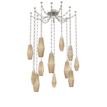 Hammerton SNB0049-12-BS-RB-CH1-L3 - Aalto Multi Light Pendant Multi Port Canopy Beige Silver