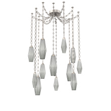 Hammerton SNB0049-12-BS-RS-CH2-L3 - Aalto Multi Light Pendant Multi Port Canopy Beige Silver