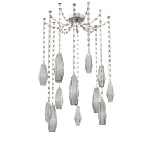 Hammerton SNB0049-12-BS-RS-CH3-L1 - Aalto Multi Light Pendant Multi Port Canopy Beige Silver