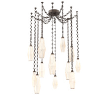 Hammerton SNB0049-12-FB-RA-CH1-L3 - Aalto Multi Light Pendant Multi Port Canopy Flat Bronze