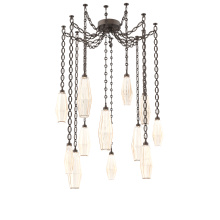 Hammerton SNB0049-12-FB-RA-CH2-L3 - Aalto Multi Light Pendant Multi Port Canopy Flat Bronze