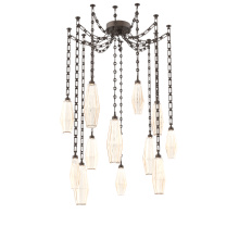 Hammerton SNB0049-12-FB-RA-CH3-L3 - Aalto Multi Light Pendant Multi Port Canopy Flat Bronze