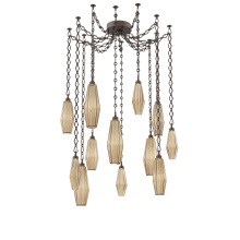 Hammerton SNB0049-12-FB-RB-CH1-L1 - Aalto Multi Light Pendant Multi Port Canopy Flat Bronze