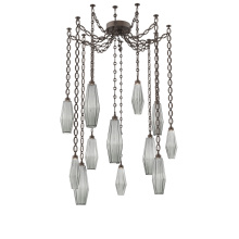 Hammerton SNB0049-12-FB-RS-CH2-L1 - Aalto Multi Light Pendant Multi Port Canopy Flat Bronze
