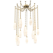 Hammerton SNB0049-12-GB-RA-CH2-L1 - Aalto Multi Light Pendant Multi Port Canopy Gilded Brass