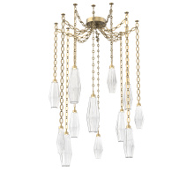 Hammerton SNB0049-12-GB-RC-CH2-L3 - Aalto Multi Light Pendant Multi Port Canopy Gilded Brass