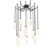 Hammerton SNB0049-12-MB-RA-CH3-L3 - Aalto Multi Light Pendant Multi Port Canopy Matte Black