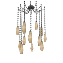 Hammerton SNB0049-12-MB-RB-CH1-L1 - Aalto Multi Light Pendant Multi Port Canopy Matte Black