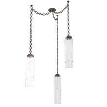 Hammerton SNB0056-03-FB-LC-CH2-L1 - Ledgestone Multi Light Pendant Multi Port Canopy Flat Bronze