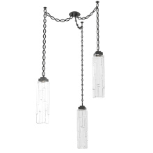 Hammerton SNB0056-03-MB-LC-CH2-L1 - Ledgestone Multi Light Pendant Multi Port Canopy Matte Black