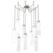 Hammerton SNB0056-09-BS-LC-CH2-L3 - Ledgestone Multi Light Pendant Multi Port Canopy Beige Silver