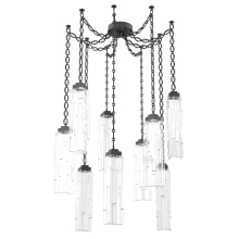 Hammerton SNB0056-09-MB-LC-CH2-L1 - Ledgestone Multi Light Pendant Multi Port Canopy Matte Black