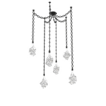 Hammerton SNB0059-06-MB-BC-CH2-L3 - Blossom Multi Light Pendant Multi Port Canopy Matte Black