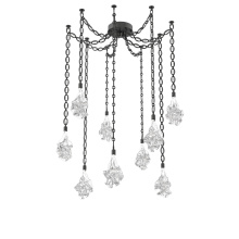 Hammerton SNB0059-09-MB-BC-CH2-L1 - Blossom Multi Light Pendant Multi Port Canopy Matte Black