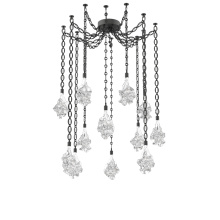 Hammerton SNB0059-12-MB-BC-CH2-L1 - Blossom Multi Light Pendant Multi Port Canopy Matte Black