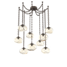 Hammerton SNB0064-09-FB-A-CH2-E2 - Nova Bulb Multi Light Pendant Multi Port Canopy Flat Bronze