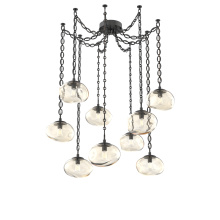 Hammerton SNB0064-09-MB-A-CH2-E2 - Nova Bulb Multi Light Pendant Multi Port Canopy Matte Black