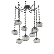 Hammerton SNB0064-09-MB-S-CH2-E2 - Nova Bulb Multi Light Pendant Multi Port Canopy Matte Black