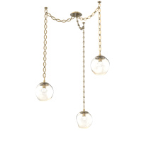 Hammerton SNB0066-03-GB-FA-CH2-L1 - Aster LED Multi Light Pendant Multi Port Canopy Gilded Brass