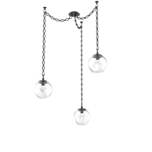 Hammerton SNB0066-03-MB-ZC-CH1-L3 - Aster Round 3pc Swag Multi-Pendant Chain (LED)