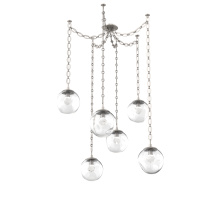 Hammerton SNB0066-06-BS-ZC-CH2-L3 - Aster Round 6pc Swag Multi-Pendant Chain (LED)