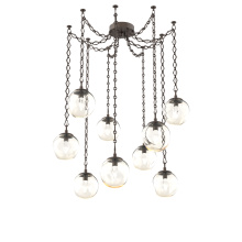 Hammerton SNB0066-09-FB-GA-CH1-L1 - Aster LED Multi Light Pendant Multi Port Canopy Flat Bronze
