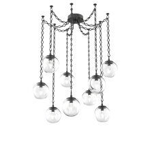 Hammerton SNB0066-09-MB-GC-CH1-L3 - Aster LED Multi Light Pendant Multi Port Canopy Matte Black
