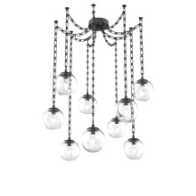 Hammerton SNB0066-09-MB-GC-CH3-L3 - Aster LED Multi Light Pendant Multi Port Canopy Matte Black
