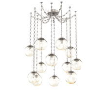 Hammerton SNB0066-12-BS-GA-CH1-L1 - Aster LED Multi Light Pendant Multi Port Canopy Beige Silver
