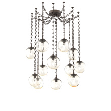 Hammerton SNB0066-12-FB-GA-CH1-L3 - Aster LED Multi Light Pendant Multi Port Canopy Flat Bronze