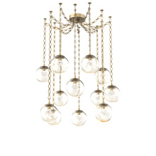 Hammerton SNB0066-12-GB-ZA-CH1-L3 - Aster LED Multi Light Pendant Multi Port Canopy Gilded Brass