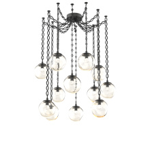 Hammerton SNB0066-12-MB-FA-CH2-L1 - Aster LED Multi Light Pendant Multi Port Canopy Matte Black