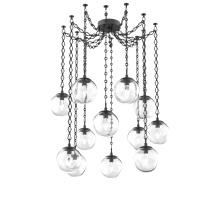 Hammerton SNB0066-12-MB-GC-CH1-L3 - Aster LED Multi Light Pendant Multi Port Canopy Matte Black