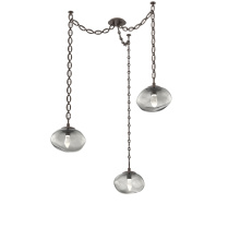 Hammerton SNB0068-03-FB-GS-CH2-L1 - Nova LED Multi Light Pendant Flat Bronze
