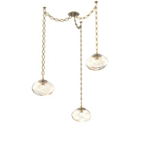 Hammerton SNB0068-03-GB-FA-CH2-L1 - Nova LED Multi Light Pendant Gilded Brass