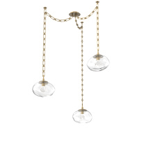 Hammerton SNB0068-03-GB-ZC-CH3-L3 - Nova LED Multi Light Pendant Gilded Brass