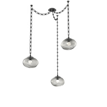 Hammerton SNB0068-03-MB-FS-CH3-L3 - Nova LED Multi Light Pendant Matte Black
