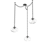 Hammerton SNB0068-03-MB-GC-CH1-L3 - Nova LED Multi Light Pendant Matte Black