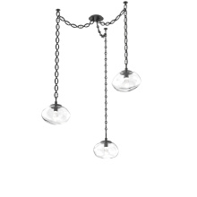 Hammerton SNB0068-03-MB-GC-CH2-L1 - Nova LED Multi Light Pendant Matte Black