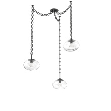 Hammerton SNB0068-03-MB-ZC-CH2-L3 - Nova LED Multi Light Pendant Matte Black