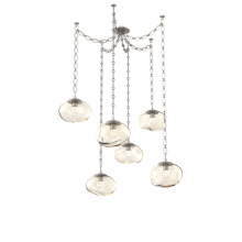 Hammerton SNB0068-06-BS-FA-CH2-L1 - Nova LED Multi Light Pendant Beige Silver