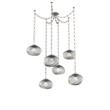 Hammerton SNB0068-06-BS-ZS-CH2-L3 - Nova LED Multi Light Pendant Beige Silver