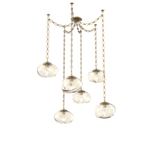 Hammerton SNB0068-06-GB-GA-CH1-L3 - Nova LED Multi Light Pendant Gilded Brass
