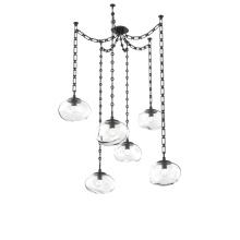 Hammerton SNB0068-06-MB-FC-CH3-L3 - Nova LED Multi Light Pendant Matte Black